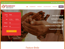 Tablet Screenshot of humrahimatrimony.com